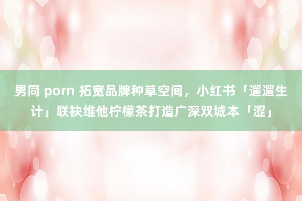 男同 porn 拓宽品牌种草空间，小红书「遛遛生计」联袂维他柠檬茶打造广深双城本「涩」