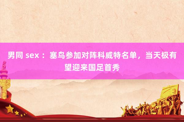 男同 sex ：塞鸟参加对阵科威特名单，当天极有望迎来国足首秀